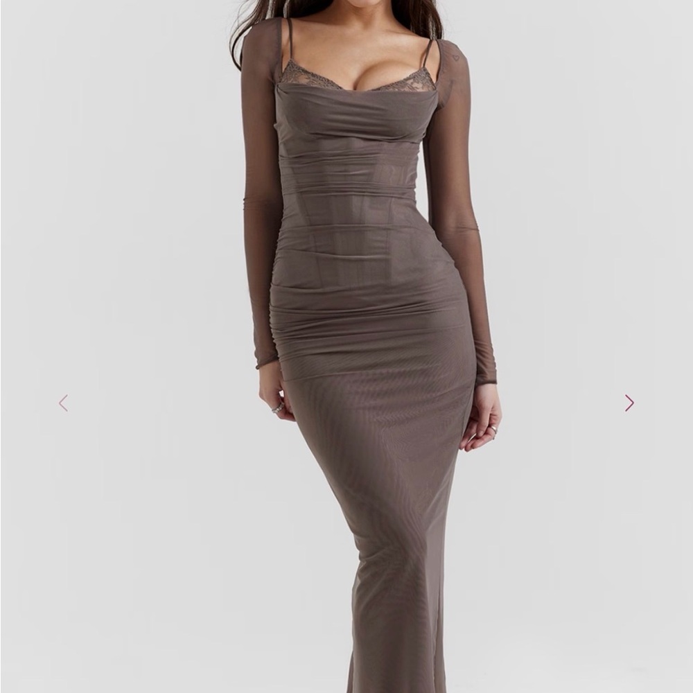 House of CB smoke Maxi Dress
